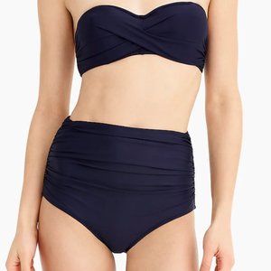 JCrew High-waisted Ruched Bikini Bottom